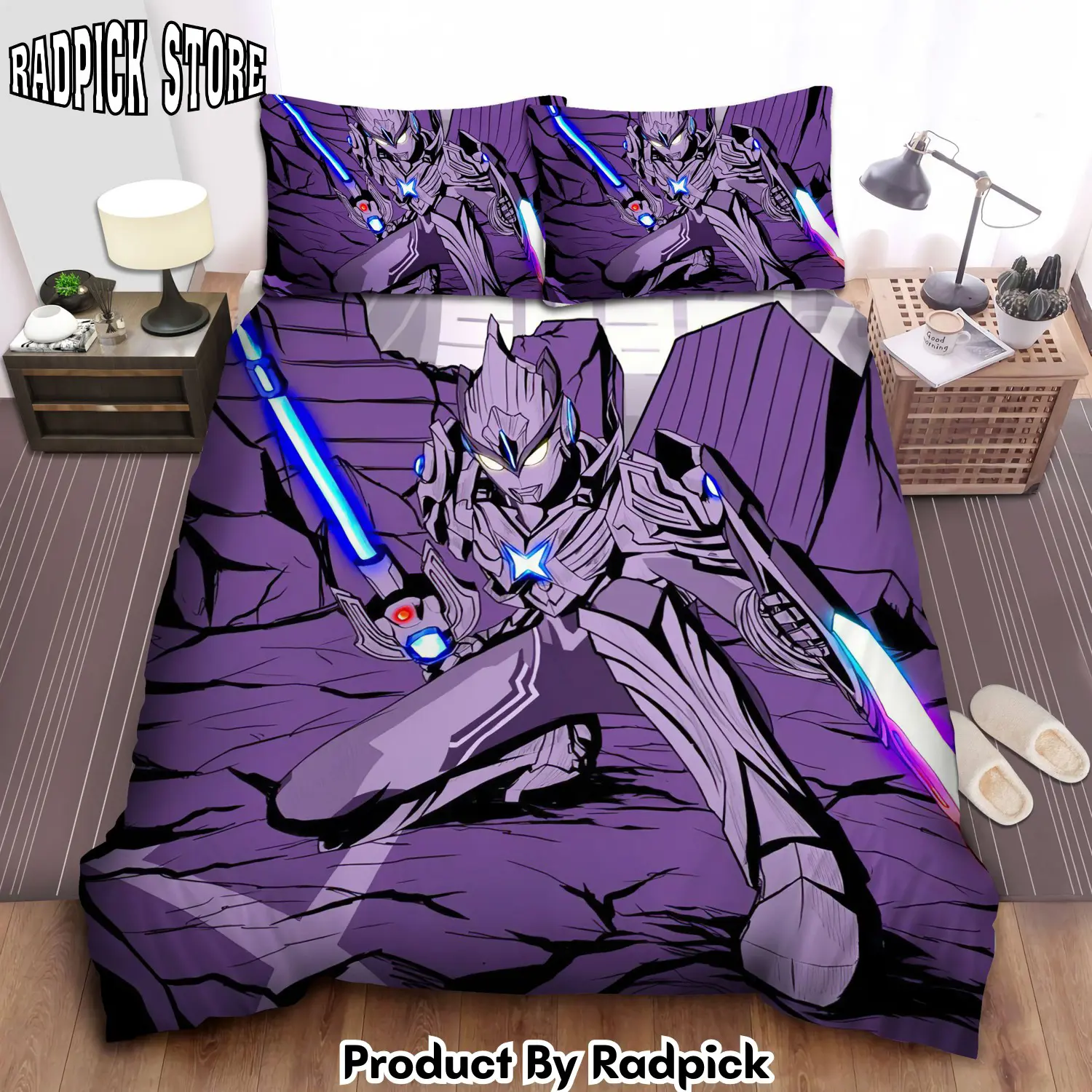 Radpick ultraman beta smash bed sheets spread comforter duvet cover bedding sets rp327603